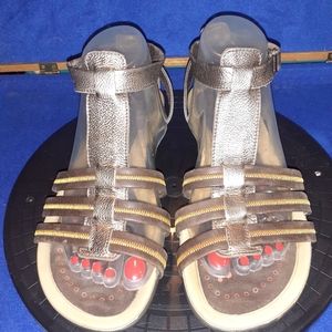 Women's Ecco Flash Ankle-Strap Brown & Bronze Casual Sandals, 8.5-US, 39-EU